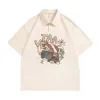 White polo shirt, short-sleeved T-shirt, women's lapel, summer 2024 new style college loose top Item Picture